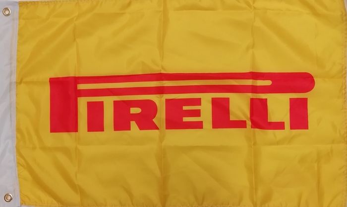 Pirelli Tyres Flag 90cm x 60cm.