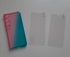 Samsung S25 Silicone Case and 3 Screen Protectors