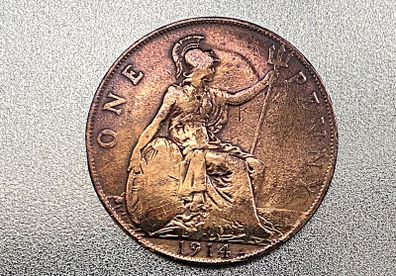 UK Penny, 1914 - George V
