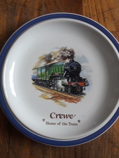 train memorbilia plates