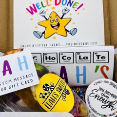 Good luck Or well done Sweet Box