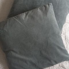 2 sage cushions