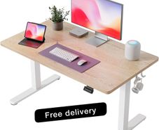 Electric Height Adjustable Standing Desk, 60x100cm