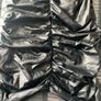 Black soft leather style dress Image 3