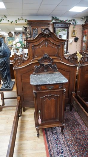19th Century French / Belgian Walnut Twin Bedroom Suite
