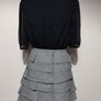 Next Linen Check Skirt Image 7