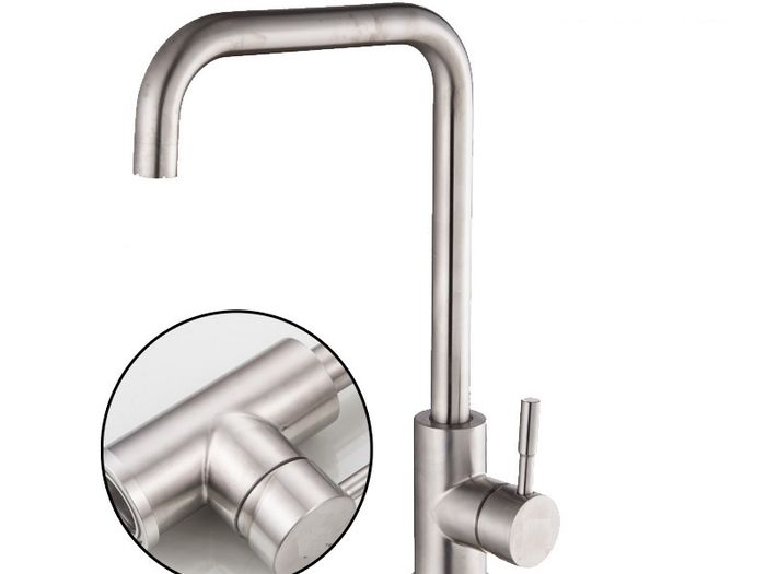 Modern Kitchen Sink Taps Mono Basin Mixer Single Faucet Chrome Tap
