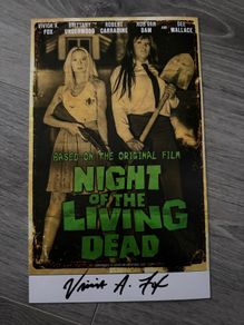 Vivica A Fox Autographed Based on the Original Night of the Living Dead