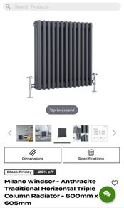 Milano Windsor Grey radiator