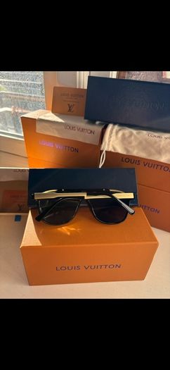 Lv glasses/shades black and gold
