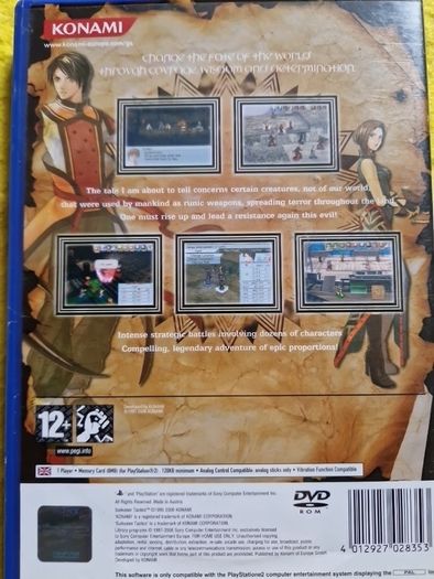Suikodan Tactits PlayStation2 Ps2 Games Original