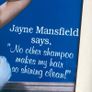 Framed Jayne Mansfield metal sign sales advert Image 8