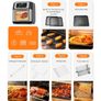 Innsky Hot Air Fryer 10 L, 1500 W Airfryer Hot Air Fryer with 10 Programmes, Hot Air Oven with 6 Accessories, Air Fryer without Oil Image 8
