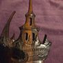 Vintage Thai Carved Face Temple Deity Image 3