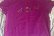 Brand new Christian Audigier Ed Hardy teenager fuschia t-shirt size XL age14/15 Free post