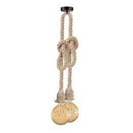 New Vintage E27 Jute rope lamp holder ceiling light 2 metre