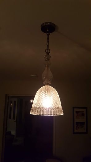 Glass ceiling light