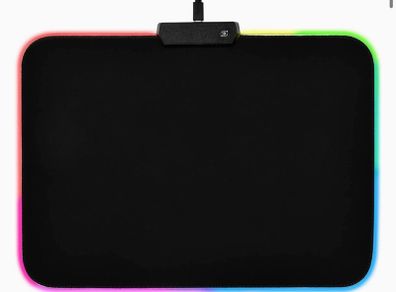 RGB Gaming Mouse Pad,LED USB Wired Colorful Waterproof Mice Mouse Mat for Gaming, Computer, Office and Desk(11.8"X9.8")