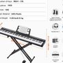 88 Key Digital Piano Keyboard Semi Weighted Electric Portable with Stand Image 4