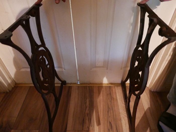Antique Cast Iron Singer Sewing Machine Table Legs