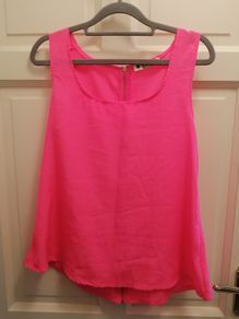 Pink tank top size 12