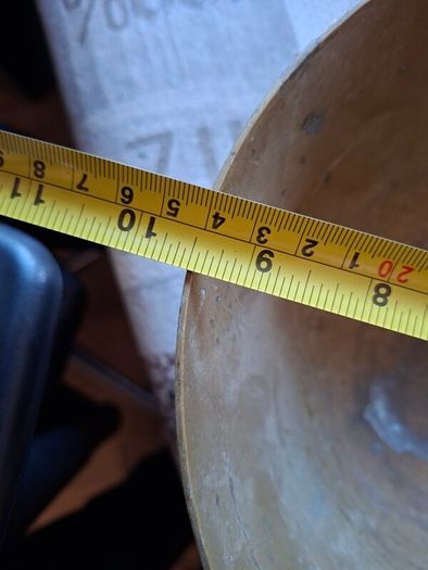 Large Antique Chinese Brass Engraved Bowl, likely dating from the early 20th century