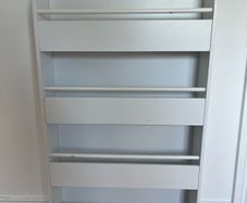 White kids bookcase