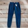 Bread & Boxers Mens Pyjama Bottoms Navy Blue Lounge Pants Image 2