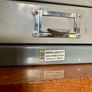 Stack Set of Eagle Midcentury Filing Drawers with Chrome Pull Handles Label Holders 1960s Image 5
