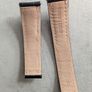 22mm leather watch strap black ends 20mm Image 2