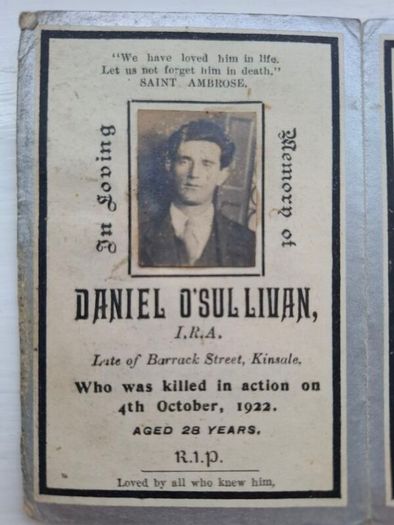 Cork IRA Memorial Cards (2)