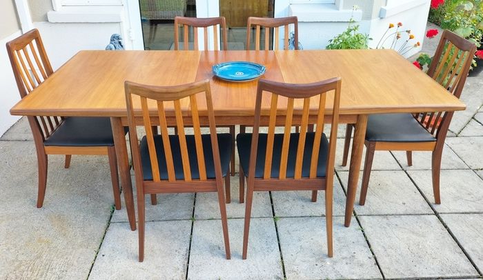 Mid Century Vintage G Plan Dining Table & Chairs