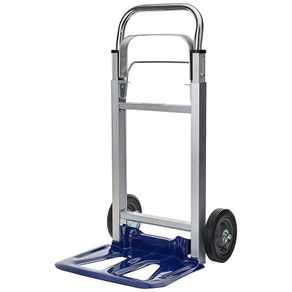 90 Folding Sack Truck | 90 kg Capacity Aluminium Framed Folding Trolley On Wheels | Folding Hand Truck With Extendable Handle, Multicolor
