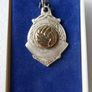Vintage Sterling Silver Gaelic Football medal in presentation case Image 2