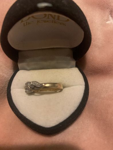Gold and diamond ring