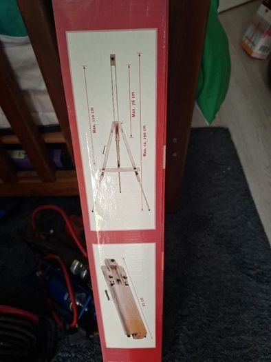 wooden easel