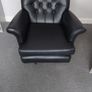 Black Leather Armchair PRICE DROP Image 4
