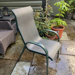 Stacking Patio Dining Armchair (Set of 4)