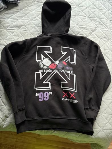 Off-White x KAWS style hoodie