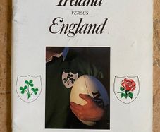 Very Rare 1989 Ireland v England - Five Nations Championship Programme