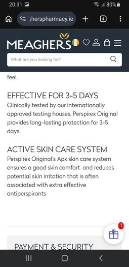 Perspirex Original Antiperspirant Roll-on