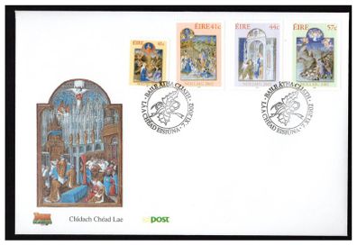 2002 Ireland Christmas Commemorative Stamps An Post First Day Cover (FDC)