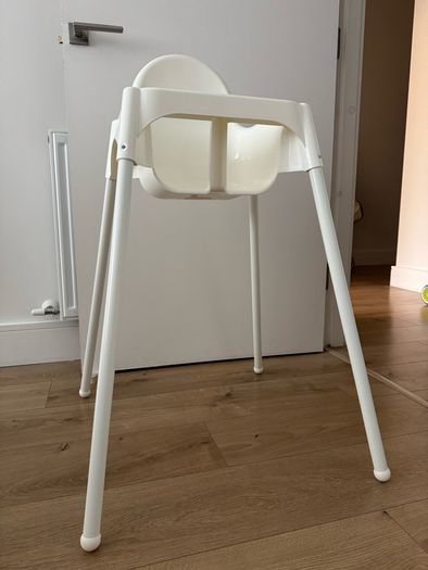 Ikea High chair with safety belt.