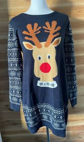christmas jumper dress size 10 new
