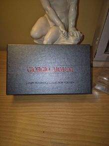NEW & BOXED Giorgio Armani Luxury Fragrance Collection for Men - 4pc Mini Set, AV