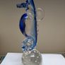 Blue Art Glass Seahorse Ornament Image 2