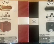 Two boxes storage NEW WITH TAG