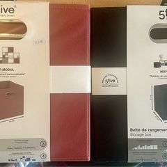 Two boxes storage NEW WITH TAG