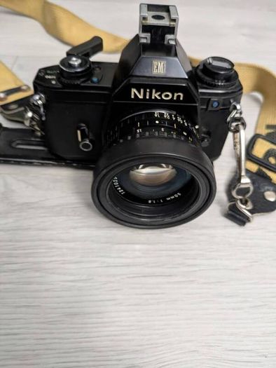 Nikon EM 35mm Film Camera + Series E 50mm f/1.8 Lens