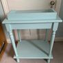Vintage small table light blue Image 4